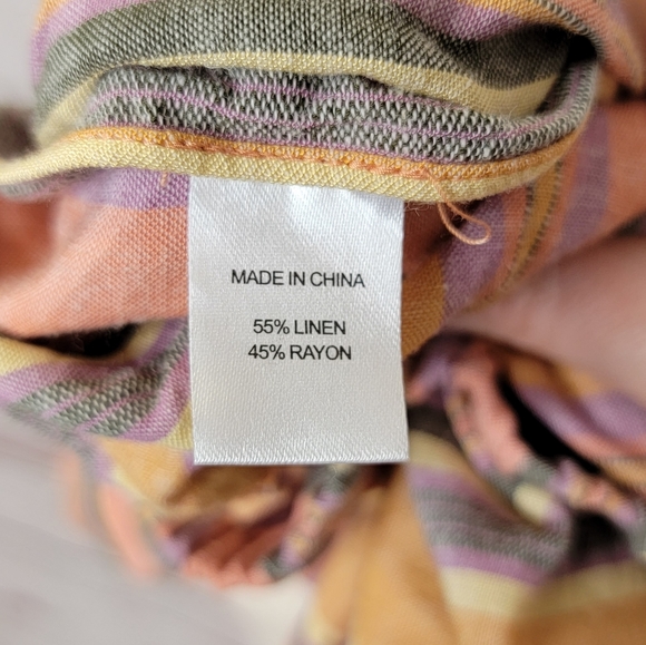 Drew striped tube top jumpsuit with leg slits - Picture 14 of 15